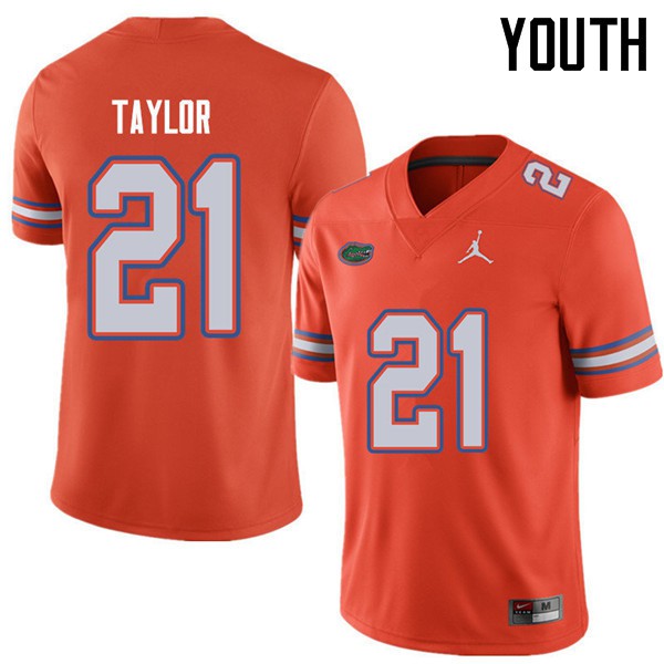Jordan Brand Youth #21 Fred Taylor Florida Gators College Football Jerseys Orange